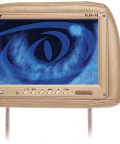 Pair of Tan Headrest w/Built-in 9'' TFT-LCD Monitors (RBPL9PHRT)