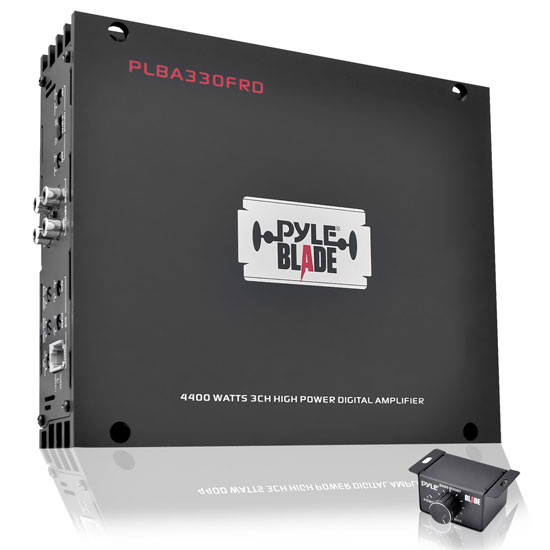 BLADE 4400 Watts 3 Channel Compact Class-D Full Range Hybrid Amplifier (PLBA330FRD)