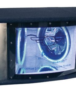 Dual 12'' 2 Way 1200 Watt Bandpass w/Blue Woofer Rings (PLBN122)