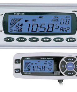 AM/FM-MPX In-Dash Marine CD/MP3 Player w/Full Face Detachable Panel with Wired Remote (RBPLCD15MR)