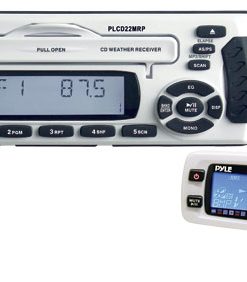 1.5 DIN Waterproof Marine CD/MP3 Player Receiver w/Weather Band & Wired Remote (RBPLCD22MRP)