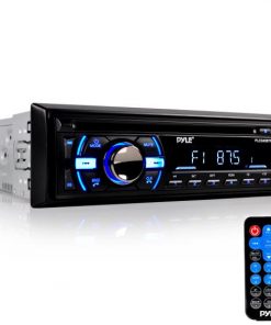 Marine Bluetooth Stereo Radio Headunit Receiver, Hands-Free Call Answering, CD Player, MP3/USB/SD Readers, Single DIN (PLCD43BTM)