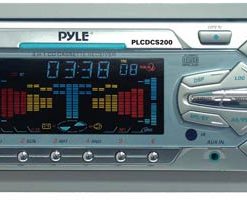 1 1/2 Din Din AM/FM Cassette & CD Player w/Motorized Slide Down Face (RBPLCDCS200)