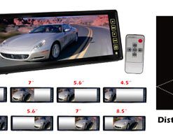 10.2'' TFT LCD Rear View Mirror Monitor  W/ Back Up Camera  Night Vision & Water Proof W/ Built-In Distance Scale Line (RBPLCM105)