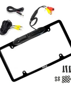 Low Lux Rear Camera Black Chrome Metal Lisence Plate Frame (RBPLCM19)