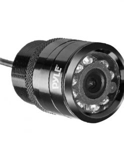 Flush Mount Rear View Backup Parking Reverse Assist Camera, Night Vision LEDs, Built-in Distance Scale Lines, Waterproof (PLCM22IR)