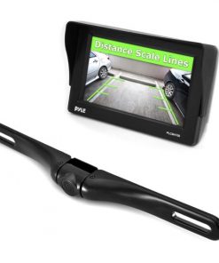 4.7'' Window Suction Mount TFT/LCD Monitor w/ Die Cast License Plate Mount Rearview Backup Color Camera w/ Distance Scale Line (RBPLCM4700)