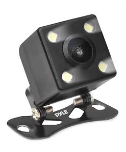 Rear View Backup Reverse/Parking Camera, Waterproof Night Vision Cam, Distance Scale Line Display, Swivel Angle Adjustable Cam (PLCM4LED)