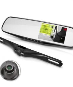 Full HD 1080p DVR Dual Camera Video Driving System, Rearview Backup / Parking Assist, Record Video, Snap Pictures, Night Vision Waterproof Angle Adjustable Cam, Distance Scale Lines (PLCMDVR45)