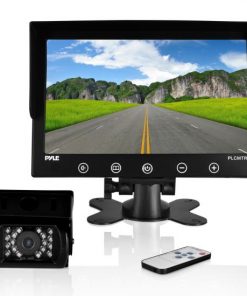 Weatherproof Rearview/Backup Driving Camera & Video Monitor System - Commercial Grade Night Vision Cam, 9’’ Display (DC 12-24V for Bus, Truck, Trailer, Van) (PLCMTR91)