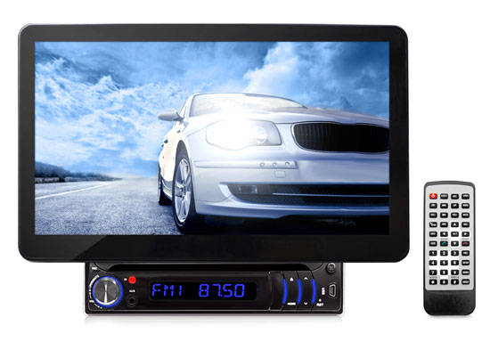 10.1" Bluetooth Hi-Res Touch Screen Digital Multimedia Receiver Headunit, Motorized & Detachable Display, USB/SD Card Readers & CD/DVD Player (RBPLD11BT)