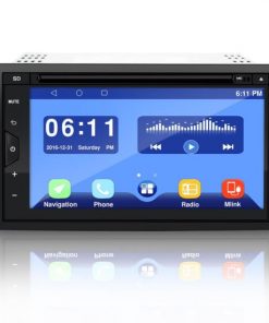 Double DIN Android Stereo Receiver System with Integrated Google Play Store & Google Maps, GPS Navigation, Wi-Fi & Bluetooth Streaming, CD/DVD Player (PLDAND697)