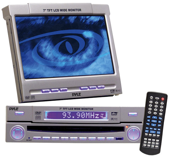 7'' Motorized In--Dash Monitor w/DVD/CD Player,Radio &TV Tuner Combo Unit (RBPLDINTV7)