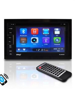 6.5'' Double DIN In-Dash Touch Screen TFT/LCD Monitor w/MultimediaDisc/CD/MP3/MP4/CD-R/USB/SD-MMC Card Slot AM/FM, Bluetooth receiver (PLDN65BT)
