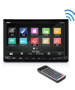 7'' Double DIN TFT Motorized Slide-Down Panel Touch Screen Multimedia Disc/CD/MP3/MP4/CD-R/USB/SD-MMC Card Slot/AM/FM/Bluetooth (PLDN74BT)
