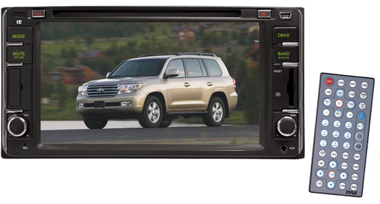 Direct Factory Replacement for Toyota Land-Cruiser 2000--2006 Touch Screen DVD/MPEG4/MP3/CD-RW/USB/SD/ System With 6.5'' HD Monitor and Bluetooth (RBPLDNTC65)