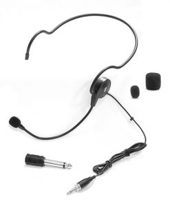 Cardioid Condenser Headset Microphone, Flexible Wired Boom (Standard 3.5mm Connector Jack) for Belt Pack Mic Systems (PLM31)