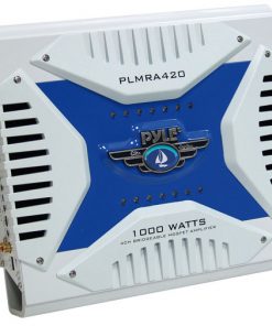 Elite Series Waterproof Amplifier, Bridgeable 1000 Watt 4-Channel Amp (PLMRA420)