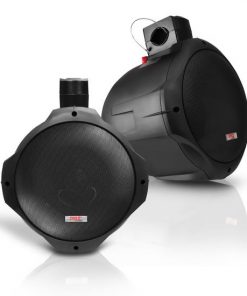 Dual Marine Wakeboard Water Resistant Speakers, 8-Inch 300 Watt Tower Speakers, Black (PLMRB85)