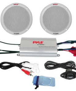 2 Channel Waterproof MP3/iPod Amplified 6.5'' Marine Speaker System (PLMRKT2A)