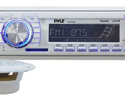 In-Dash Marine AM/FM PLL Tuning Radio w/ USB/SD/MMC Reader (PLMRKT33WT)