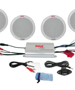 4 Channel Waterproof MP3/ iPod Amplified 6.5'' Marine Speaker System (RBPLMRKT4A)