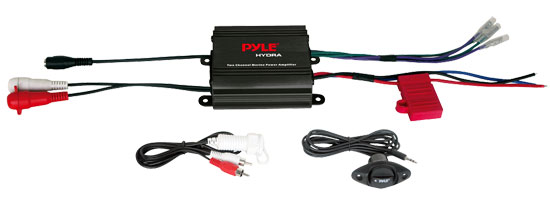 2 Channel 400 Watt Waterproof Micro Marine Amplifier (RBPLMRMP1B)