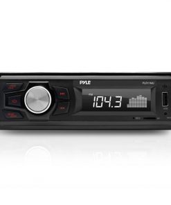 In-Dash Stereo Radio Headunit Receiver, FM Radio, MP3/USB/Micro SD Readers, AUX Input, Single DIN (PLR11MU)