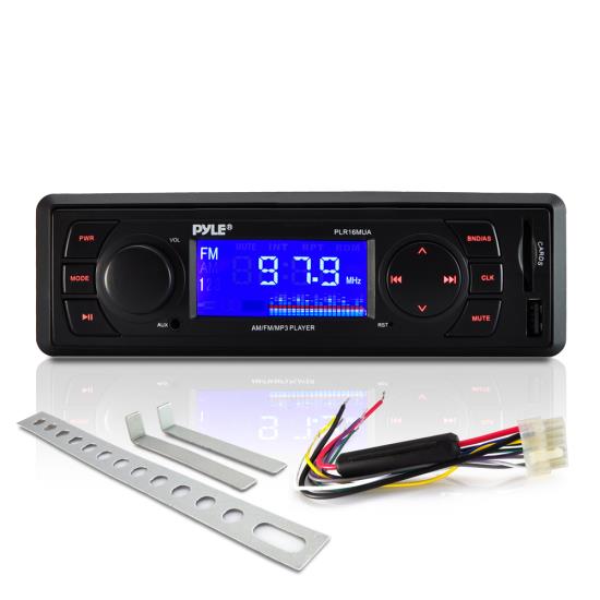 In-Dash AM/FM-MPX Receiver MP3 Playback with USB/SD Card (PLR16MUA)