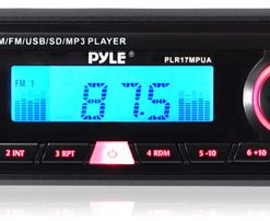 In-Dash AM/FM-MPX Receiver MP3 Playback w/ USB/SD Card Readers & Aux Input for iPod, MP3 Players, Smartphones, etc. (PLR17MPUA)