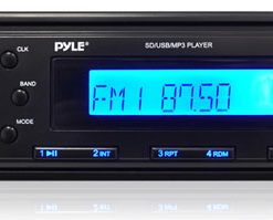 Stereo Radio Headunit Receiver, Aux (3.5mm) MP3 Input, USB/SD Memory Card Readers, AM/FM Radio, Single DIN (PLR26MPU)