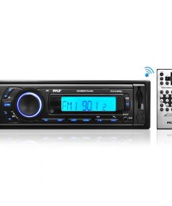 Bluetooth Stereo Receiver In-Dash Console Radio, USB/SD/MP3 Playback, Aux (3.5mm) Input, AM/FM Radio, Single DIN (PLR27MPBU)