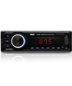 In-Dash Stereo Radio Headunit Receiver, MP3/USB/SD Readers, AUX (3.5mm) Input, Single DIN (PLR29MU)