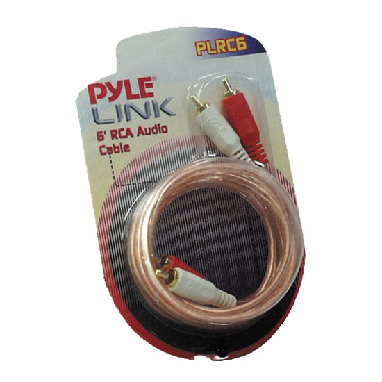 6ft Stereo RCA Cable (PLRC6)