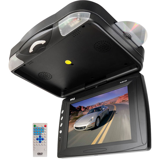 12.1'' Roof Mount TFT LCD Monitor w/ Built-In DVD Player (PLRD133F)