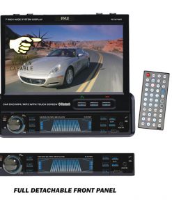 7'' Single DIN In-Dash Motorized Touch Screen TFT/LCD Monitor w/ DVD/CD/MP3/MP4/USB/SD/AM-FM/RDS/Bluetooth & Screen Dial Pad (RBPLTS79BT)