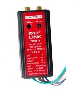 2-Channel HI Level To Low Level Converter with 12V Remote Turn-On (PLVHL70)