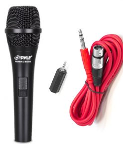 Professional Handheld Condenser Microphone, Vocal Cardioid Mic with 15' ft. XLR Cable (PMIKC45BK)