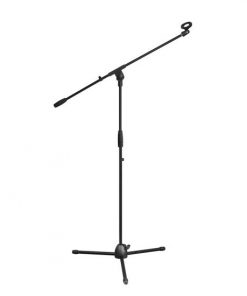 Tripod Microphone Stand, Height Adjustable Mount, Extending Boom Mic Arm (PMKS3)