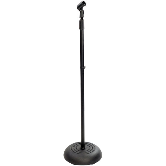 Compact Base Black Microphone Stand (PMKS5)