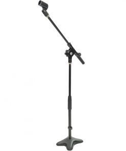 Universal Compact Microphone Stand Mic Mount Holder, Height & Boom Extension Adjustable (PMKS7)
