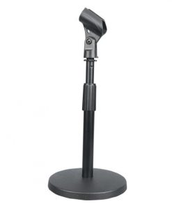 Compact Tabletop Microphone Stand - Mini Desktop Mic Mount (PMKSDT40)