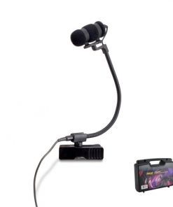 Universal Musical Instrument Microphone Kit with 48V XLR Phantom Power Adapter (Works with Guitar, Sax, Trumpet, Piano, Flute, Violin, Drums) (PMKSTR1)