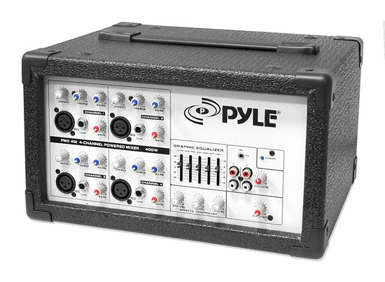 150 Watt 4 Channel Powered PA Mixer/Amplifier (RBPMX401)