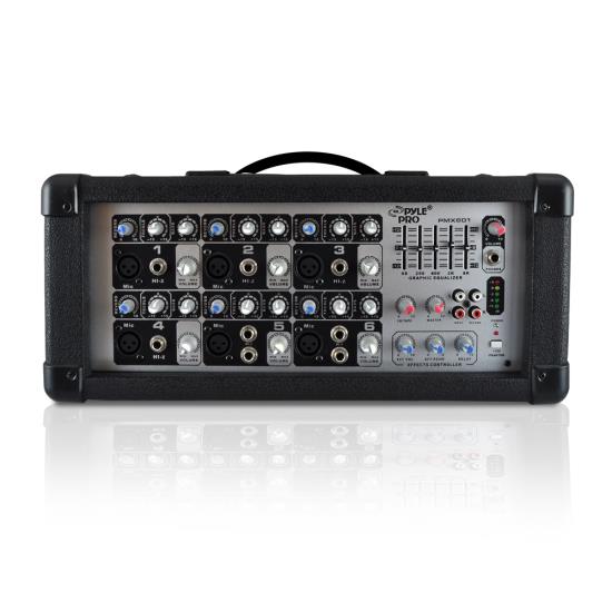 150 Watt 6 Channel Powered PA Mixer/Amplifier (RBPMX601)