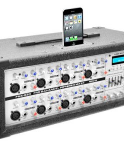 8-Channel 600 Watt Professional Mixer - iPod Dock, MP3 Player Input, SD and USB Flash Memory Readers (RBPMX830I)