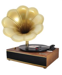 Classic Horn Phonograph/Turntable With USB-To-PC Connection And Aux-In (Maple) (RBPNGTT1T)