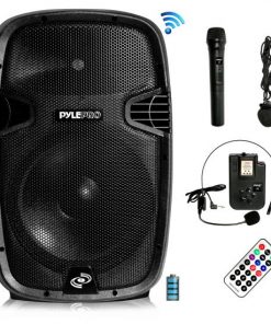 Wireless & Portable Bluetooth Loudspeaker - Active PA Speaker System Kit, Built-in Rechargeable Battery (12" Subwoofer, 1000 Watt) (PPHP1241WMU)