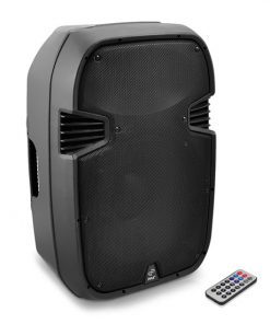 12'' 1200 Watt Powered 2 Way Full Range PA Speaker w/Built-In iPod Dock USB SD and Remote control (RBPPHP127AI)