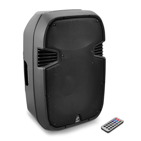 12'' 1200 Watt Powered 2 Way Full Range PA Speaker w/Built-In iPod Dock USB SD and Remote control (RBPPHP127AI)